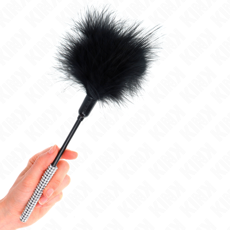 KINK - PLUMES CHACOUILLES AVEC MANCHE STRASS 27 CM KINK IMPACT & TOUCH