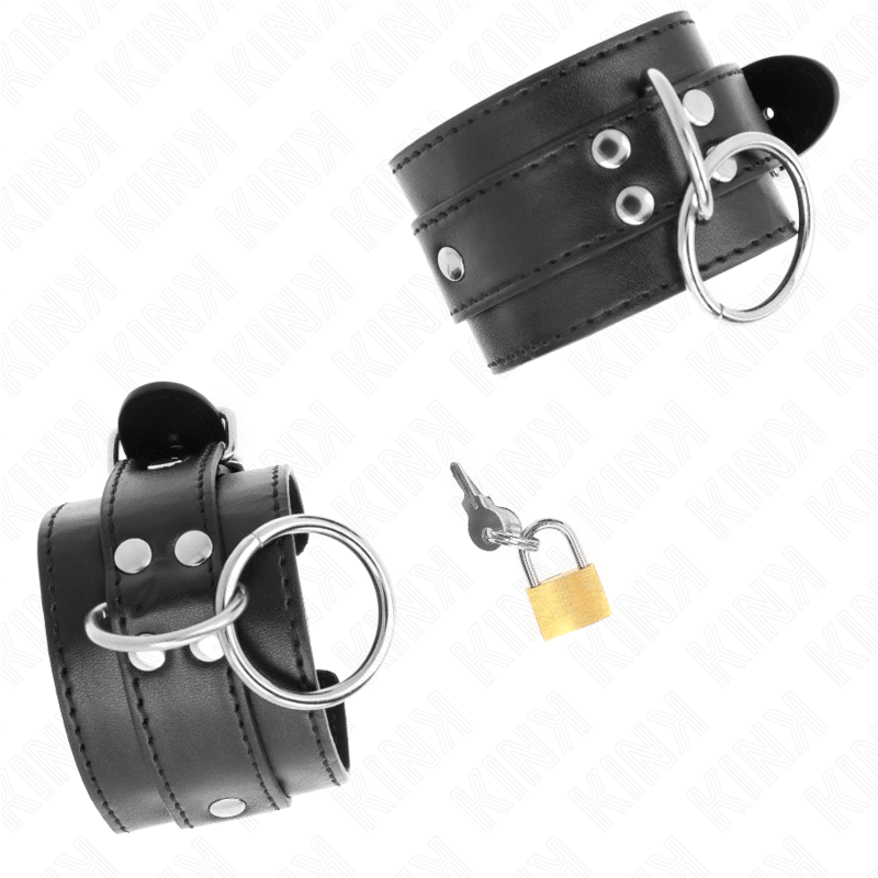 KINK - APPAREILS-POIGNETS VERROUILLÉS PAR JOINT TORIQUE NOIR RÉGLABLE 20-28 CM X 5,5 CM KINK WRIST RESTRAINT