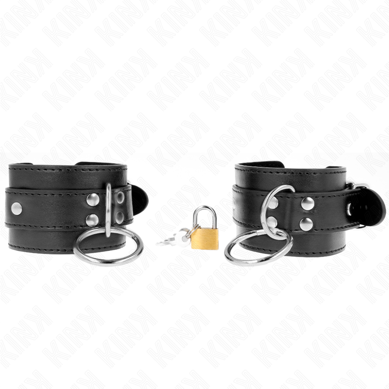 KINK - APPAREILS-POIGNETS VERROUILLÉS PAR JOINT TORIQUE NOIR RÉGLABLE 20-28 CM X 5,5 CM KINK WRIST RESTRAINT