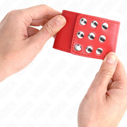 KINK - APPUI-POIGNETS AVEC BOUTON-PRESSION ROUGE RÉGLABLE 19-24 CM X 5,5 CM KINK WRIST RESTRAINT