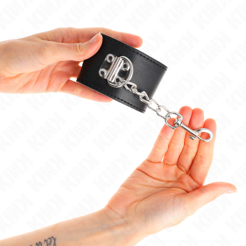 KINK - APPUI-POIGNETS AVEC FERMETURE PAR CADENAS NOIR AJUSTABLE 16-23 CM X 5,5 CM KINK WRIST RESTRAINT