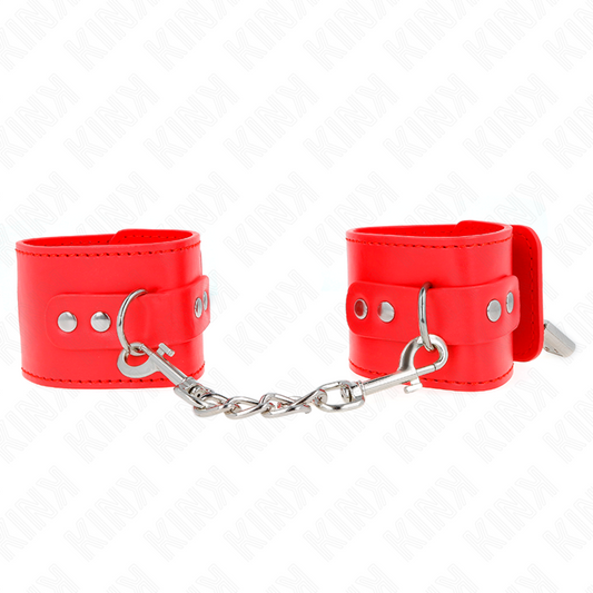 KINK - APPUI-POIGNETS AVEC FERMETURE PAR CADENAS ROUGE AJUSTABLE 16-23 CM X 5,5 CM KINK WRIST RESTRAINT