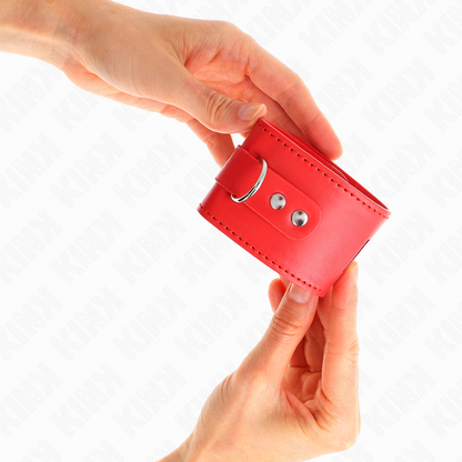 KINK - APPUI-POIGNETS AVEC FERMETURE PAR CADENAS ROUGE AJUSTABLE 16-23 CM X 5,5 CM KINK WRIST RESTRAINT