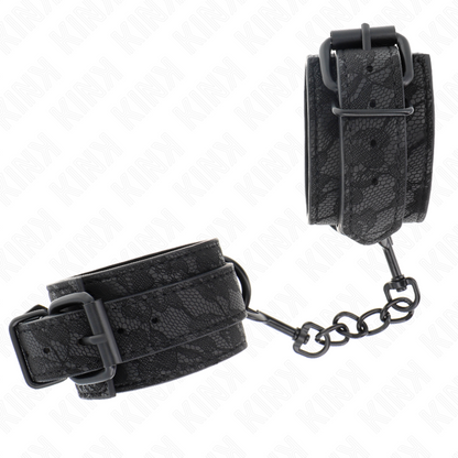 KINK - POIGNETS RECOUVERTS DE DENTELLE FONCÉE RÉGLABLE NOIR 19-26 CM KINK WRIST RESTRAINT