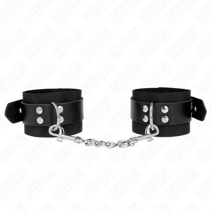 KINK - APPUI-POIGNETS EN NYLON NOIR AVEC CEINTURE EN CUIR NOIR AJUSTABLE 19-29 CM X 5,1 CM KINK WRIST RESTRAINT