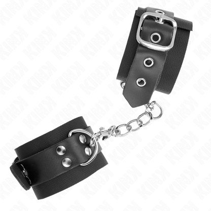 KINK - APPUI-POIGNETS EN NYLON NOIR AVEC CEINTURE EN CUIR NOIR AJUSTABLE 19-29 CM X 5,1 CM KINK WRIST RESTRAINT