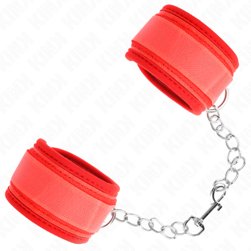 KINK - ATTENTES-POIGNETS EN NÉOPRÈNE ROUGE 42 X 5 CM KINK WRIST RESTRAINT