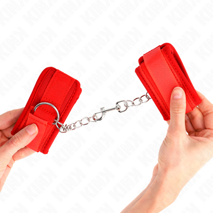 KINK - ATTENTES-POIGNETS EN NÉOPRÈNE ROUGE 42 X 5 CM KINK WRIST RESTRAINT