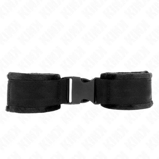 KINK - APPAREILS-POIGNETS À CROCHET ET BOUCLE EN NYLON ROUGE-NOIR MODÈLE 1 AJDUSTABLE 25-35 CM X 6 CM KINK WRIST RESTRAINT