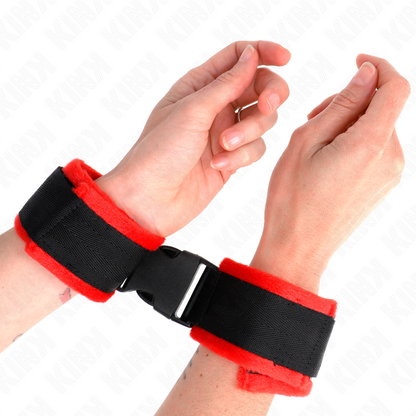 KINK - APPAREILS-POIGNETS À CROCHET ET BOUCLE EN NYLON NOIR MODÈLE 1 AJDUSTABLE 25-35 CM X 6 CM KINK WRIST RESTRAINT