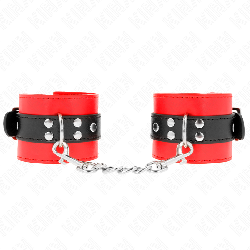 KINK - APPUI-POIGNETS ROUGE AVEC CEINTURE NOIRE RÉGLABLE 17-28 CM X 6 CM KINK WRIST RESTRAINT