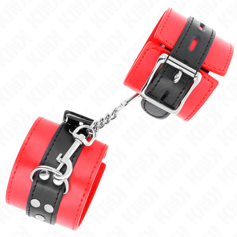 KINK - APPUI-POIGNETS ROUGE AVEC CEINTURE NOIRE RÉGLABLE 17-28 CM X 6 CM KINK WRIST RESTRAINT
