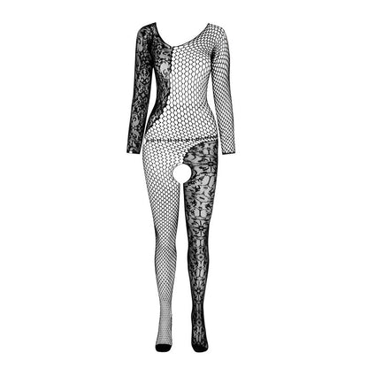 PASSION - BS 107 BODYSTOCKING BLANC TAILLE UNIQUE PASSION WOMAN BODYSTOCKINGS