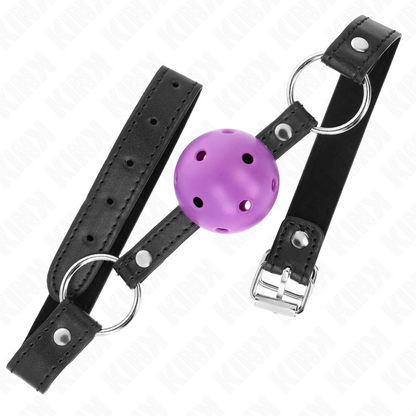 KINK - BALLE CREUSE DURE VIOLET 4,5 CM BAG 63,5 X 2 CM KINK COLLAR & GAG