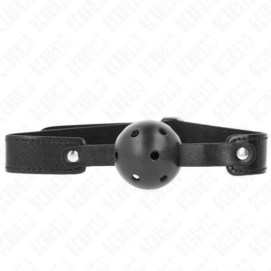 KINK - BALLE RESPIRANT NOIRE 4,5 CM BAG 65 x 2,5 CM KINK COLLAR & GAG
