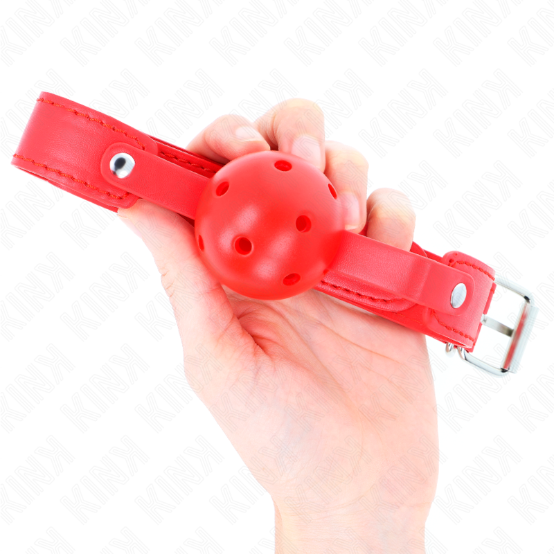 KINK - BALLE RESPIRANTE ROUGE 4,5 CM BAG 65 x 2,5 CM KINK COLLAR & GAG