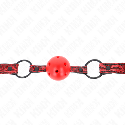 KINK - BOULE MOTIF DIAMANT 4,5 CM GAG MODÈLE 1 64,5 CM RÉGLABLE 42-60 CM KINK COLLAR & GAG