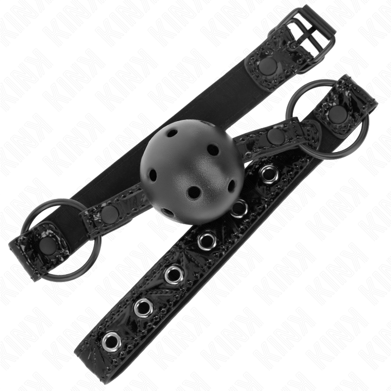 KINK - BOULE MOTIF DIAMANT 4,5 CM GAG MODÈLE 3 64,5 CM RÉGLABLE 42-60 CM KINK COLLAR & GAG