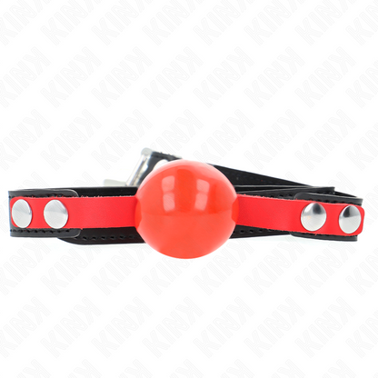 KINK - BALLE TPE SOUPLE 4 CM GAG MODÈLE 4 60 x 2 CM RÉGLABLE 37-52 CM KINK COLLAR & GAG