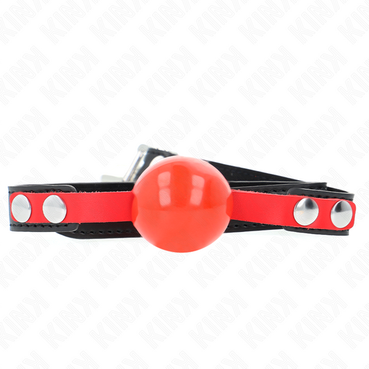 KINK - BALLE TPE SOUPLE 4 CM GAG MODÈLE 4 60 x 2 CM RÉGLABLE 37-52 CM KINK COLLAR & GAG