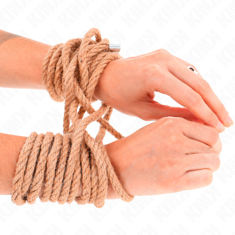 KINK - CORDE DE CHANVRE AVEC TÊTE MÉTALLIQUE 10 MÈTRES KINK ROPE ARTS