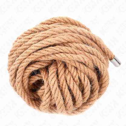 KINK - CORDE DE CHANVRE AVEC TÊTE MÉTALLIQUE 10 MÈTRES KINK ROPE ARTS
