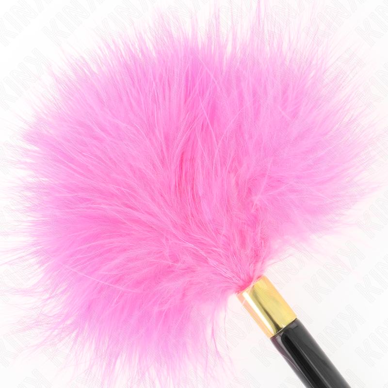 KINK - PLUMES TICKLE EN MÉTAL DORÉ FUCHSIA 18 CM KINK IMPACT & TOUCH