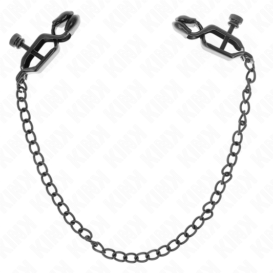 KINK - PINCES À METELLES CHAÎNE PLATE NOIR 30 CM KINK NIPPLE GRIP