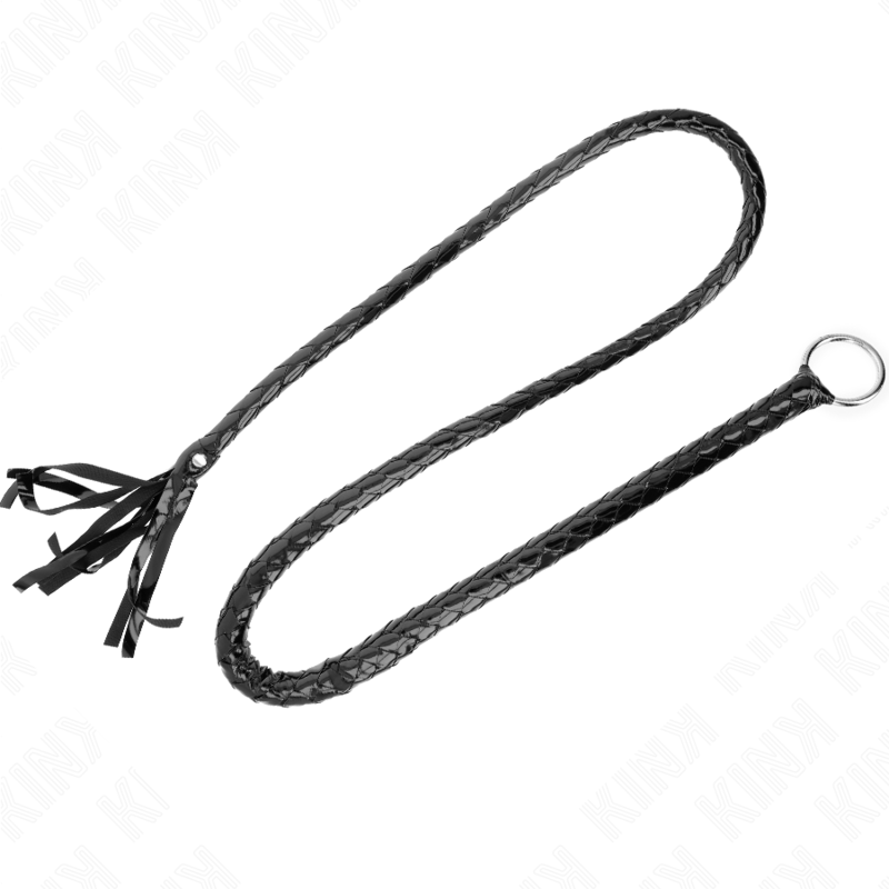 KINK - FOUET LONG EN PVC BRILLANT 138 CM KINK IMPACT & TOUCH