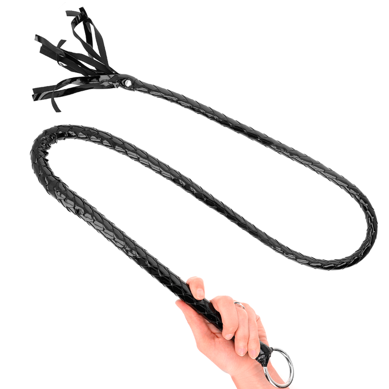 KINK - FOUET LONG EN PVC BRILLANT 138 CM KINK IMPACT & TOUCH