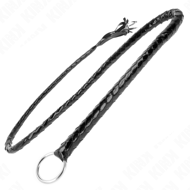 KINK - FOUET LONG EN PVC BRILLANT 138 CM KINK IMPACT & TOUCH
