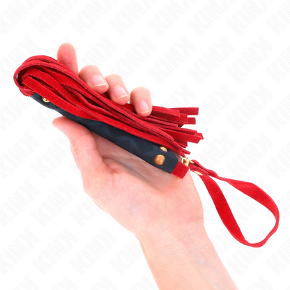 KINK - MINI FOUET DAIM ROUGE 30 CM KINK IMPACT & TOUCH