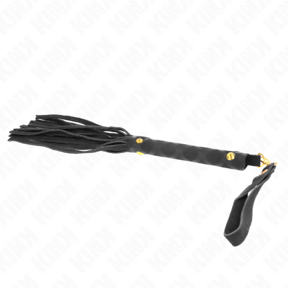 KINK - MINI FOUET DAIM NOIR 30 CM KINK IMPACT & TOUCH