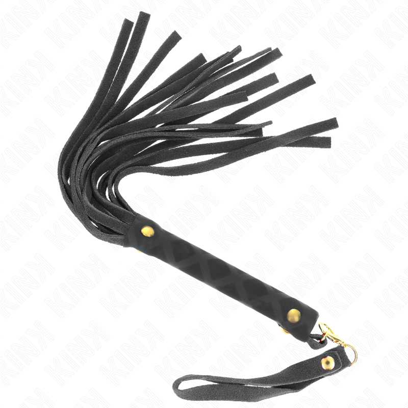 KINK - MINI FOUET DAIM NOIR 30 CM KINK IMPACT & TOUCH