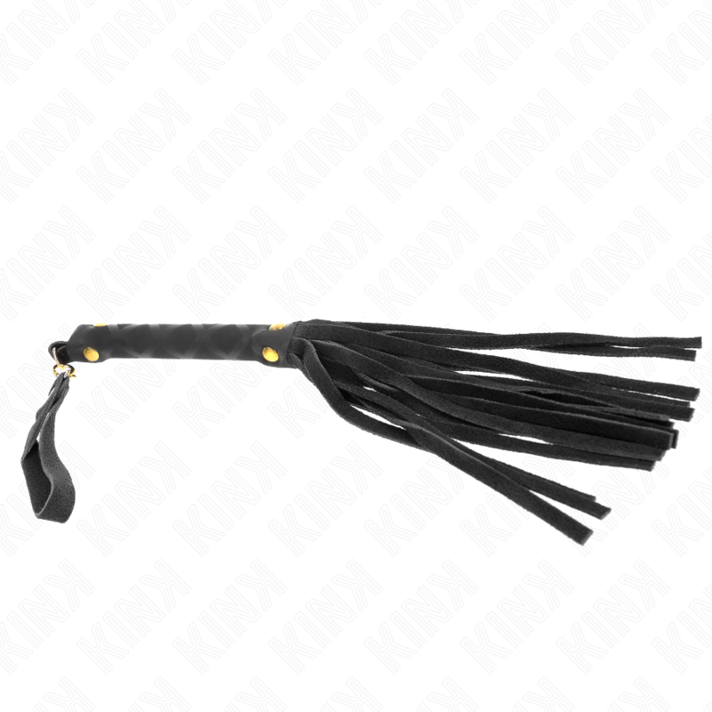 KINK - MINI FOUET DAIM NOIR 30 CM KINK IMPACT & TOUCH