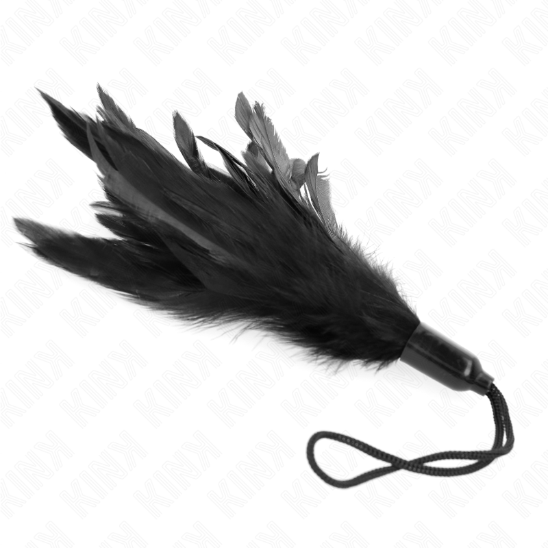 KINK - PLUMES CHACOUILLÉES AVEC MANCHE CORDE BASE PLASTIQUE 15 CM KINK IMPACT & TOUCH