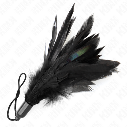 KINK - PLUMES CHACOUILLÉES AVEC MANCHE CORDE BASE PLASTIQUE 15 CM KINK IMPACT & TOUCH