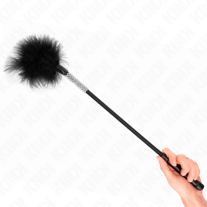 KINK - PLUMES CHACOUILLES AVEC MANCHE STRASS 50 CM KINK IMPACT & TOUCH