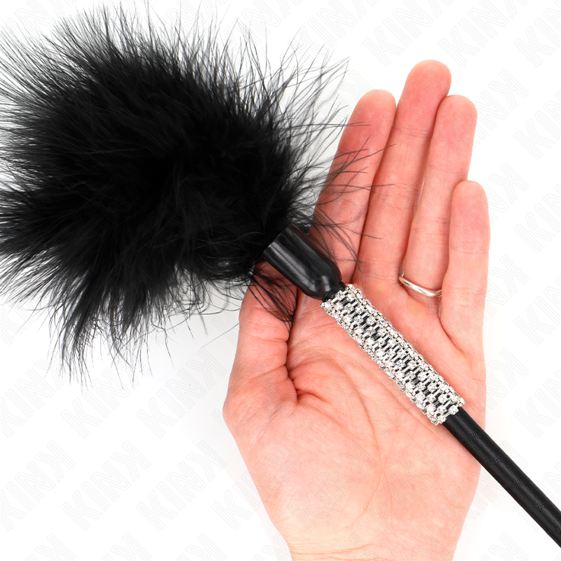 KINK - PLUMES CHACOUILLES AVEC MANCHE STRASS 50 CM KINK IMPACT & TOUCH