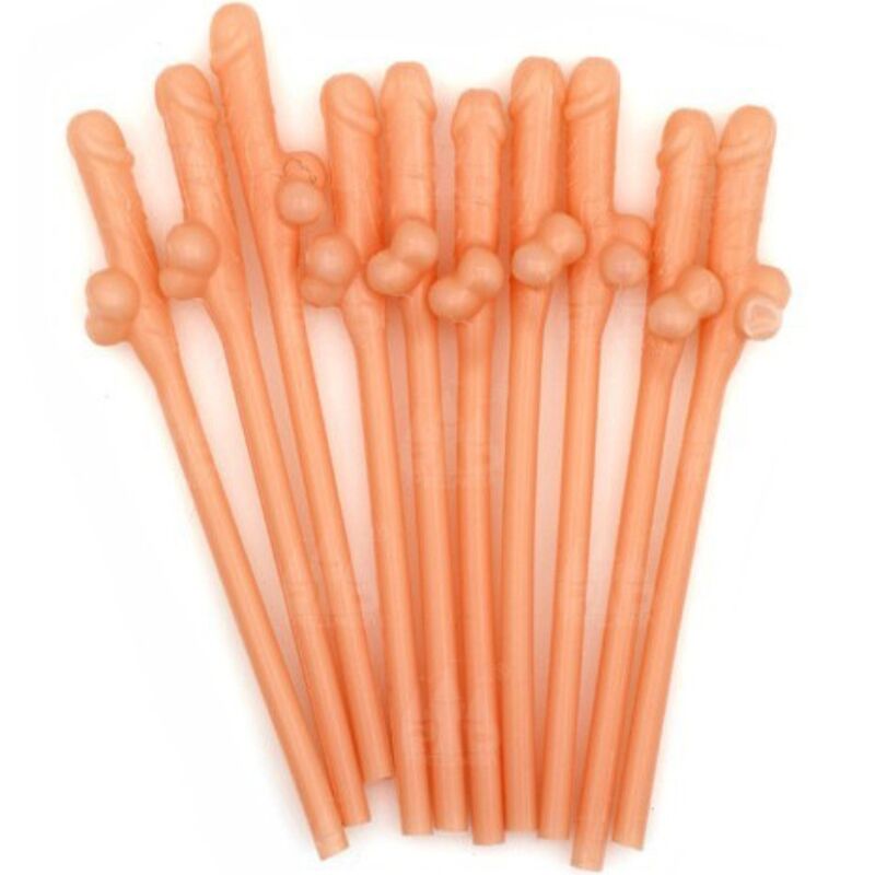 DIABLO PICANTE - 10 PAILLES EN FORME DE PÉNIS DIABLO PICANTE