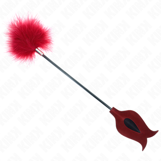 KINK - PLUMES DE CHACOUILLES AVEC PALETTE EN FORME DE ROSE 8 CM KINK IMPACT & TOUCH