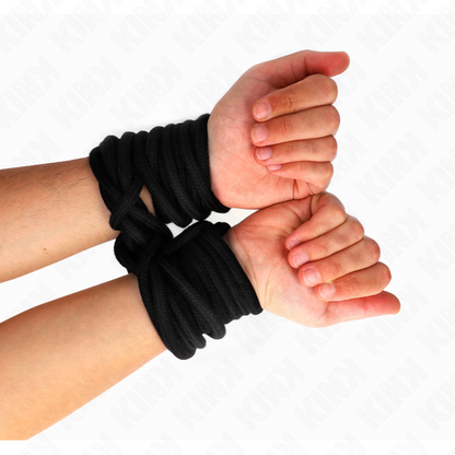 KINK - CORDE EN COTON 20 MÈTRES NOIR KINK ROPE ARTS