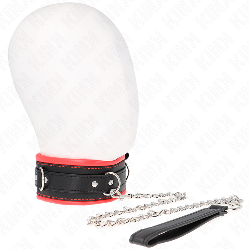 KINK - COLLIER LOURD AVEC CEINTURE 65 CM MODÈLE 3 RÉGLABLE 36,5-50 CM KINK COLLAR & GAG