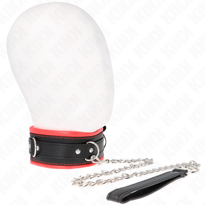 KINK - COLLIER LOURD AVEC CEINTURE 65 CM MODÈLE 3 RÉGLABLE 36,5-50 CM KINK COLLAR & GAG