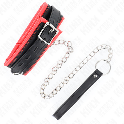 KINK - COLLIER LOURD AVEC CEINTURE 65 CM MODÈLE 3 RÉGLABLE 36,5-50 CM KINK COLLAR & GAG