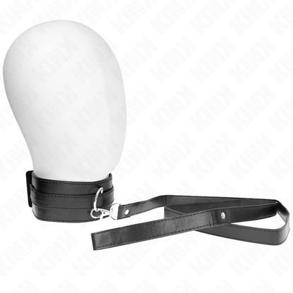 KINK - COLLIER AVEC CEINTURE 116 CM MODÈLE 1 RÉGLABLE 36-43 CM X 5 CM KINK COLLAR & GAG