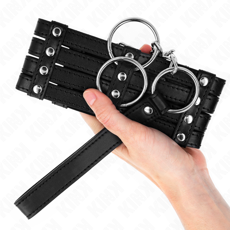KINK - COLLIER AVEC CEINTURE 65 CM SUB STYLE AJUSTABLE 35-51 CM X 7 CM KINK COLLAR & GAG