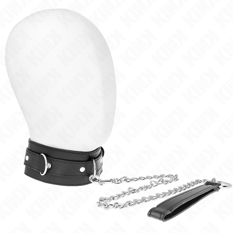 KINK - COLLIER AVEC CEINTURE 65 CM AVEC SANGLE NOIR 54 X 4,5 CM KINK COLLAR & GAG