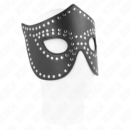 KINK - MASQUE EN CUIRETTE À RIVETS MODÈLE 2 30 x 12 CM KINK MASKED ALLURE