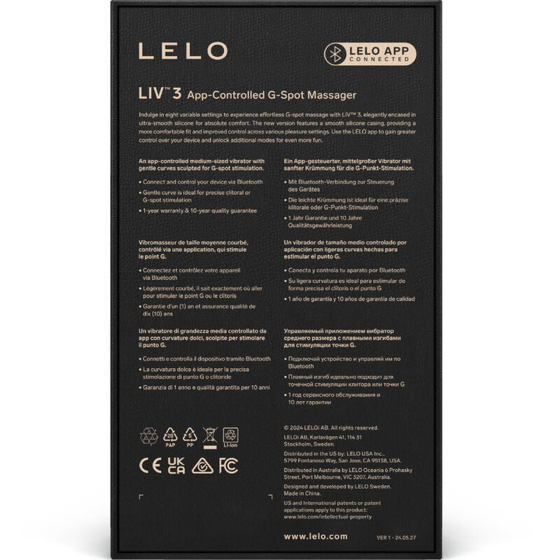 LELO -  LIV™ 3 STIMULATEUR DE POINT G ROSE LELO